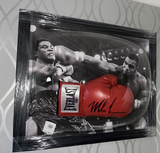 Framed Iron Mike Tyson Hand Signed Boxing Glove
