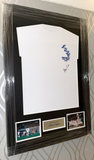 FRAMED 1972 FA Cup hand signed Allan Clarke shirt autographed Leeds United