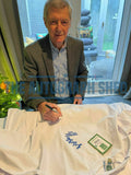 FRAMED 1972 FA Cup hand signed Allan Clarke shirt autographed Leeds United