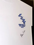 FRAMED 1972 FA Cup hand signed Allan Clarke shirt autographed Leeds United