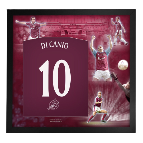 PREMIUM FRAMED Paulo Di Canio hand signed autographed West Ham United Utd T-Shirt