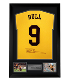 FRAMED Wolves hand signed Steve Bull t-shirt autographed Wolverhampton Wanderers