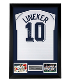 FRAMED Gary Lineker hand signed Tottenham Hotspur autographed Shirt Spurs
