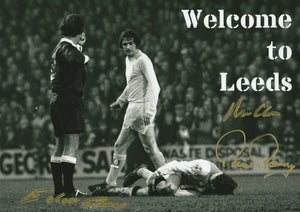 Welcome to Leeds Clarke, Gray and Reaney Signed Leeds United photo