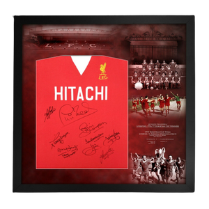 PREMIUM FRAMED European Cup 1977 Liverpool Multi Signed Shirt PHOTO PROOF COA