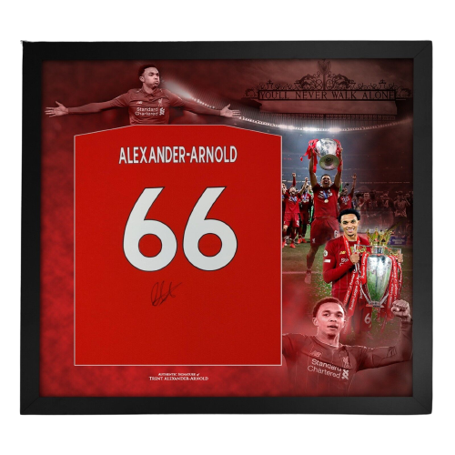 PREMIUM FRAMED Trent Alexander Arnold Hand Signed Shirt Liverpool Autograph