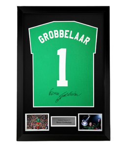 FRAMED Bruce Grobbelaar Hand Signed Shirt Liverpool Autograph