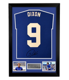 FRAMED Kerry Dixon hand signed shirt with proof autographed Chelsea FC