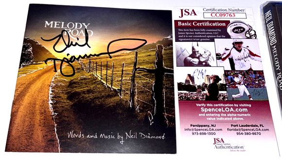 Neil Diamond Hand Signed Melody Road CD - PSA Authentication - Autograph