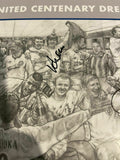 Centenary Art Work signed by CLARKE REANEY GRAY signed Leeds United Centenary Dream Scene