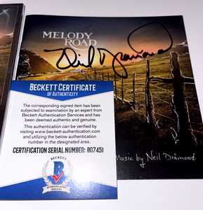 Neil Diamond Hand Signed Melody Road CD - Beckett Authentication - Autograph