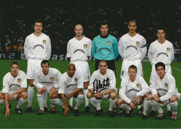 Dominic Matteo Valencia Semi Final Elland Road hand signed autographed photo Leeds United