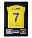FRAMED Liam Brady hand signed autographed Arsenal t-shirt