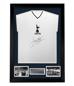FRAMED Glenn Hoddle hand signed 1981 Tottenham Hotspur autographed Shirt Spurs