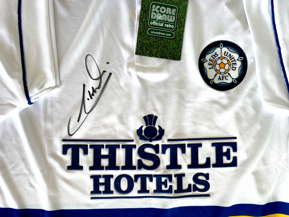 Tony Yeboah hand signed 1994 Leeds United shirt Autograph Jersey