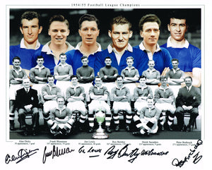 1954 1955 Multi Signed League Winners Photo autographed Chelsea PROOF