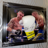 Framed Josh Warrington Hand Signed Boxing Glove Leeds Warrior
