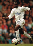 Large Tony Yeboah Action Shot hand signed autographed photo Leeds United