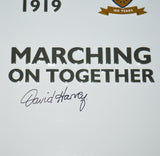 David Harvey Hand Signed Leeds United Centenary Metal Kit Autograph