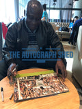 Large Tony Yeboah Wimbledon Goal hand signed autographed photo Leeds United