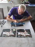 1972 FA Cup multi hand signed autographed photo Leeds United