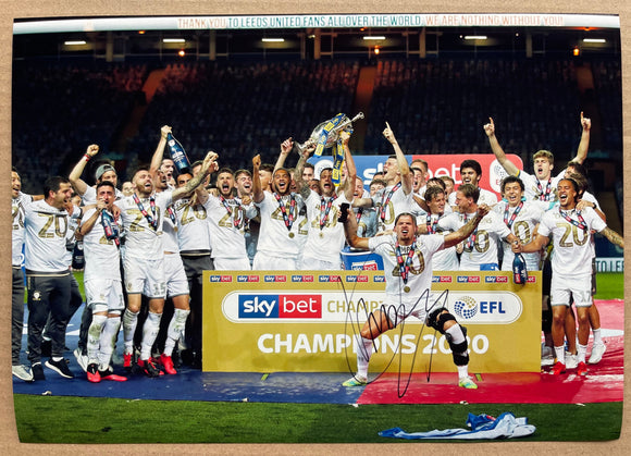 Champions Kalvin Phillips Hand Signed Leeds United Photo
