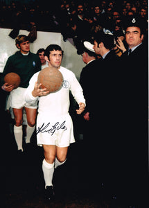 Johnny Giles hand signed autographed photo Leeds United