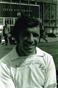 Johnny Giles hand signed autographed photo Leeds United