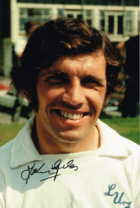 Johnny Giles hand signed autographed photo Leeds United