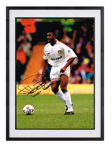 Lucas Radebe hand signed autographed photo Leeds United
