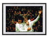 Allan Clarke and Peter Lorimer hand signed autographed photo Leeds United