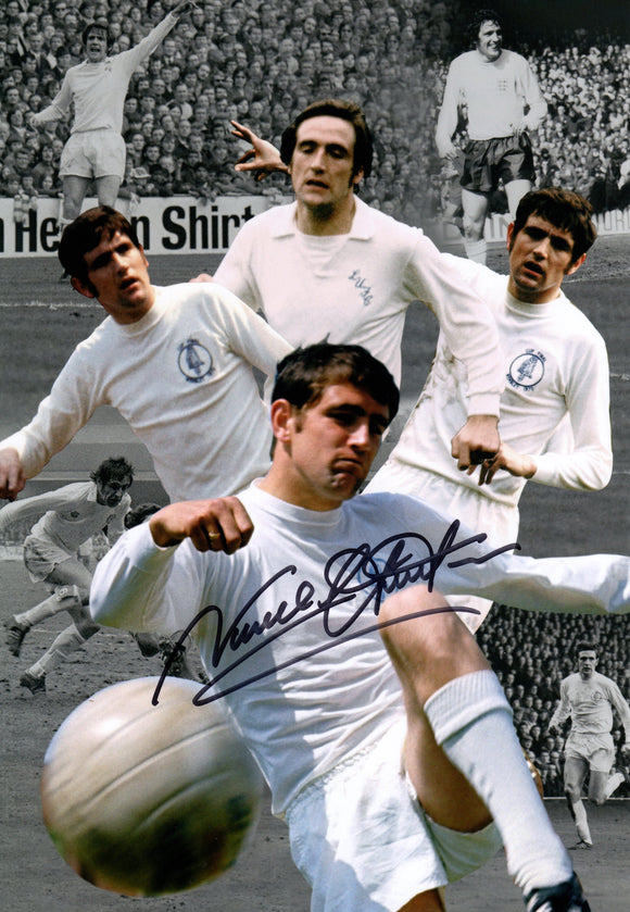 Norman Hunter hand signed autographed photo Leeds United