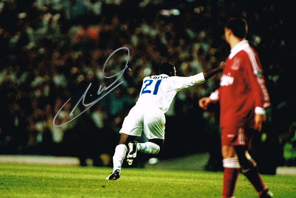 Tony Yeboah Liverpool Goal hand signed autographed photo Leeds United
