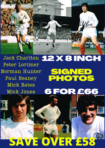 SAVE! 6 Revie Team Signed Player Photos Just £66 - fantastic autographs