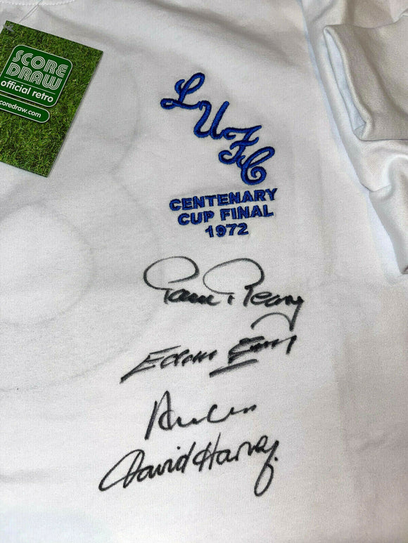 1972 FA Cup Multi Signed Leeds United shirt
