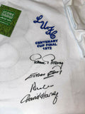 Boxed 1972 FA Cup Multi Signed Leeds United shirt