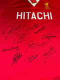 European Cup 1977 Liverpool Multi Signed Shirt PHOTO PROOF COA